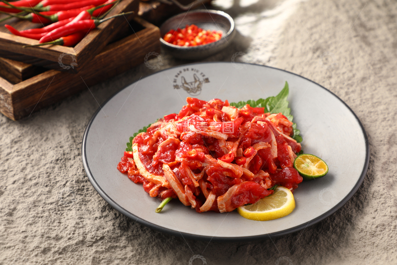 高清大图下载【趣麦麦图】香辣外脊筋煎肉2