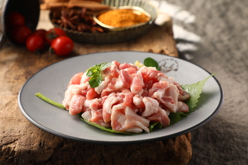 鲜切五花肉煎肉