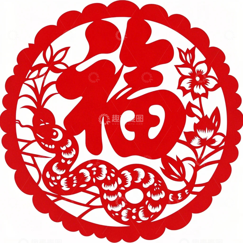 高清大图下载【趣麦麦图】春节窗花喜庆3