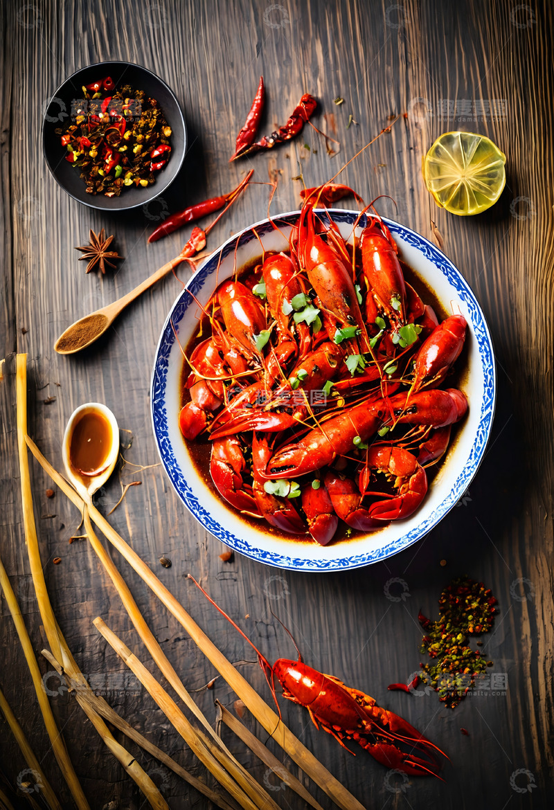 高清大图下载【趣麦麦图】小龙虾创意图片13