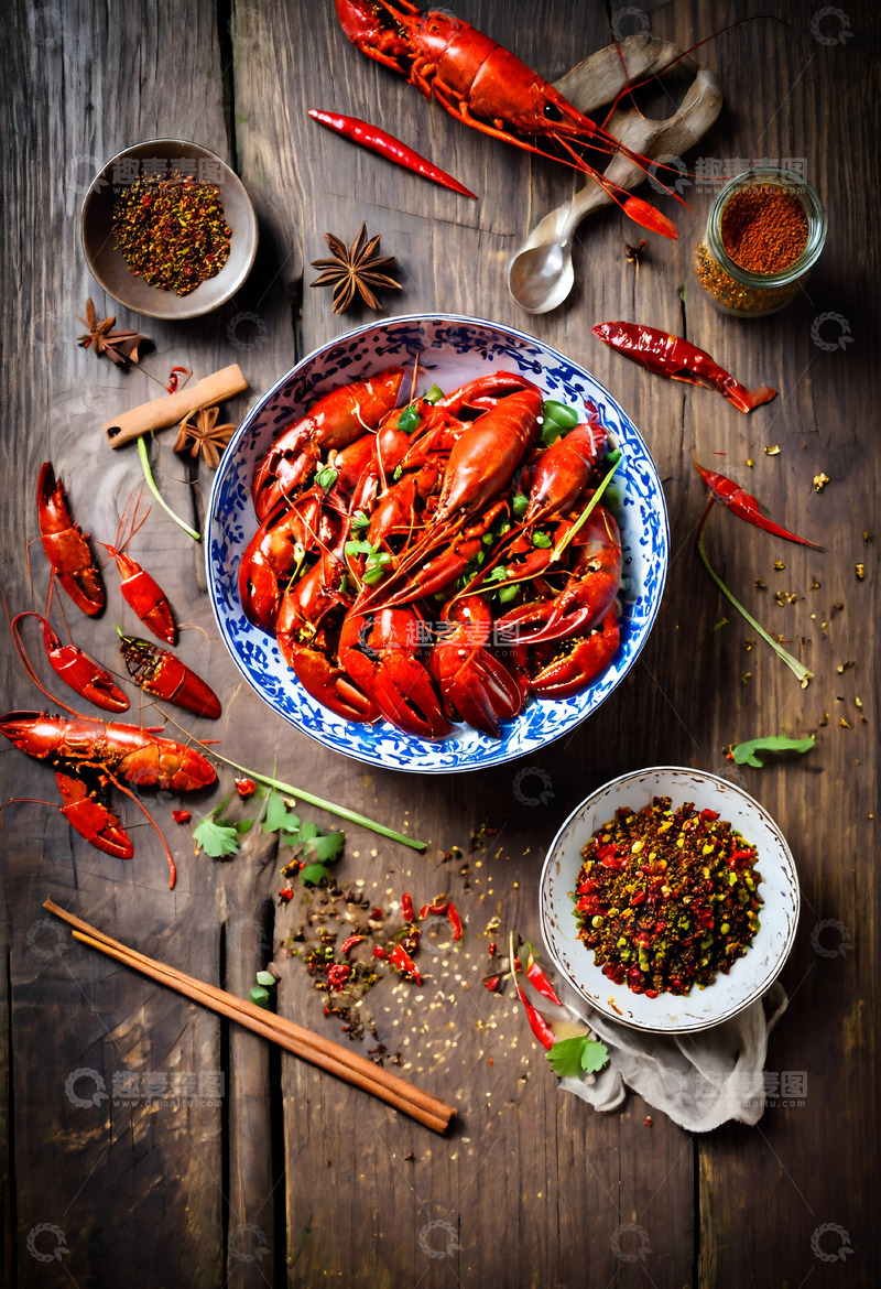 高清大图下载【趣麦麦图】小龙虾创意图片