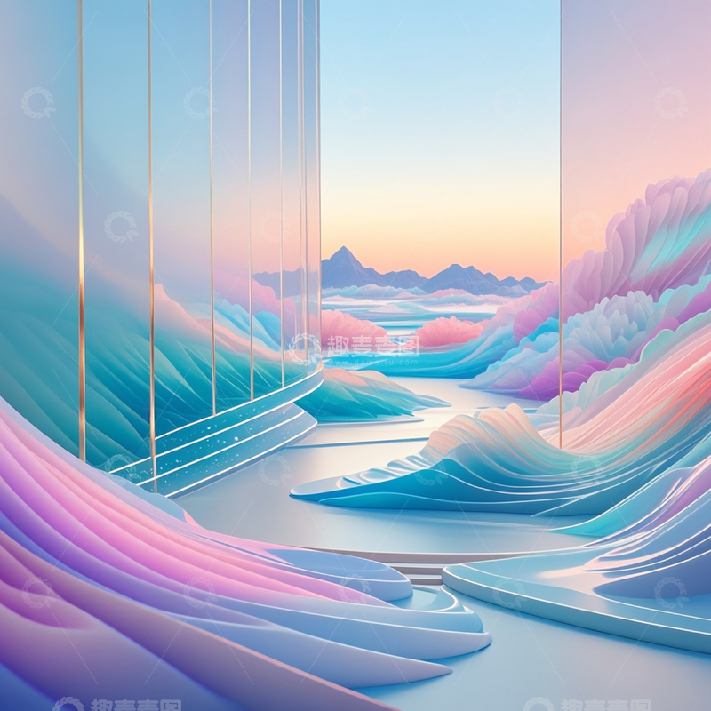 高清大图下载【趣麦麦图】色彩壁纸背景素材1