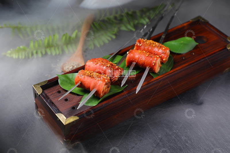 高清大图下载【趣麦麦图】脆皮大肠烤串4