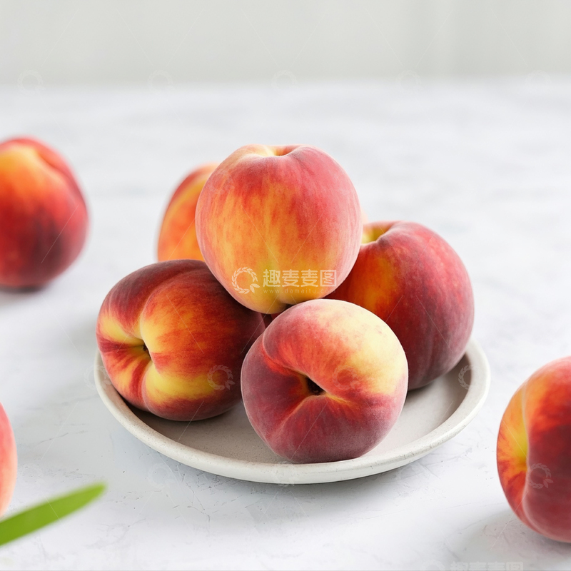 高清大图下载【趣麦麦图】新鲜桃子特写