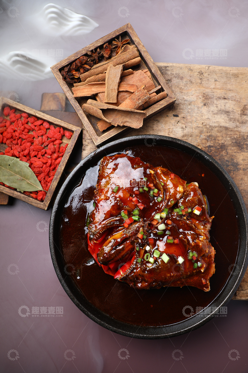 高清大图下载【趣麦麦图】铁板鲽鱼头摄影图3