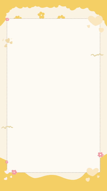 黄色小清新简约封面背景