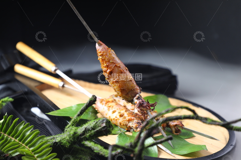 高清大图下载【趣麦麦图】炭烤青麻海兔4