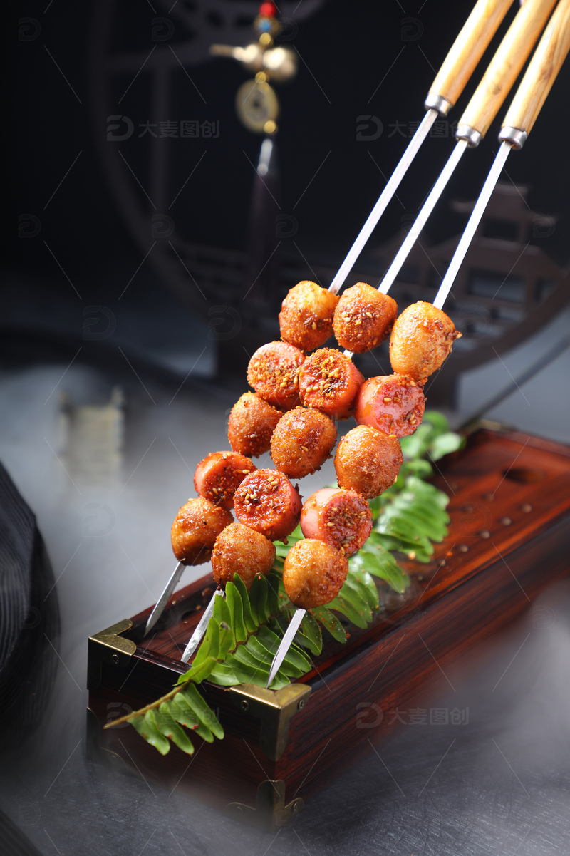 高清大图下载【趣麦麦图】虎皮鸟蛋烤串5