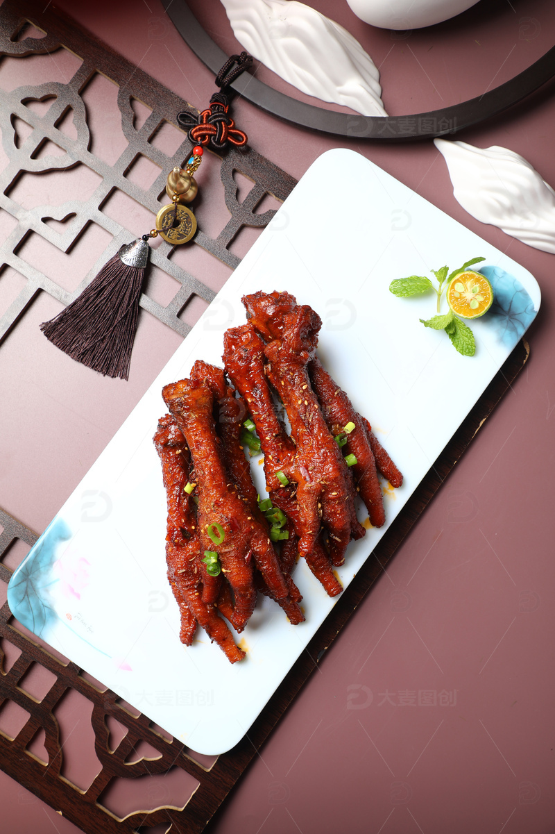 高清大图下载【趣麦麦图】虎皮凤爪鸡爪小吃1