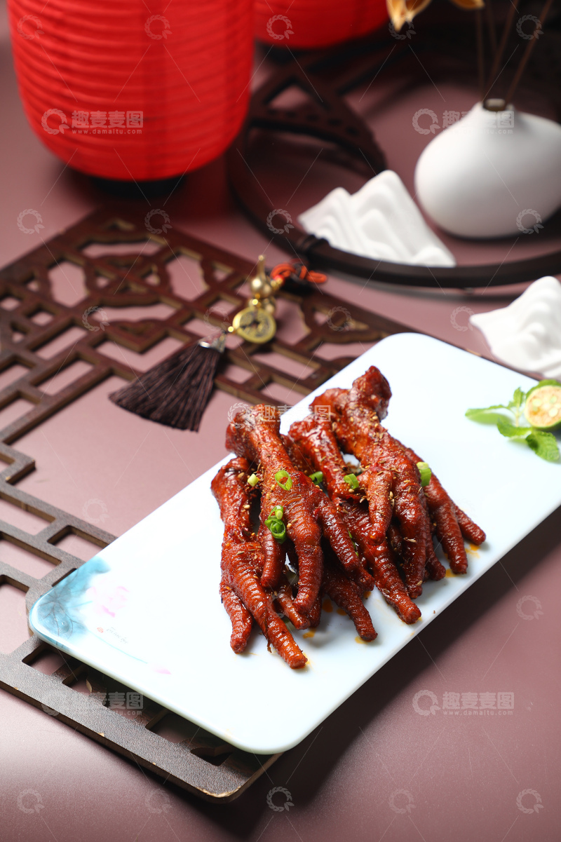 高清大图下载【趣麦麦图】虎皮凤爪鸡爪小吃