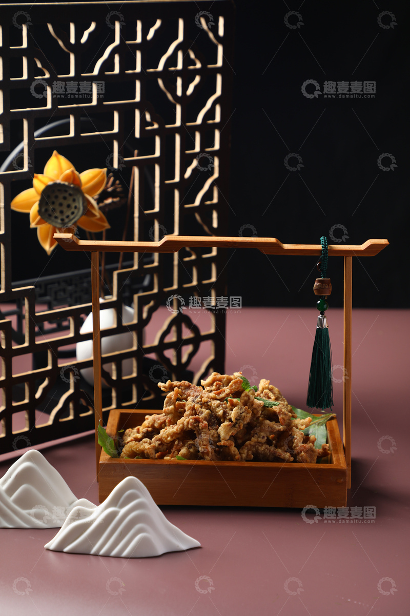 高清大图下载【趣麦麦图】香酥大酥肉小吃