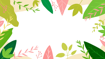 树叶背景小清新