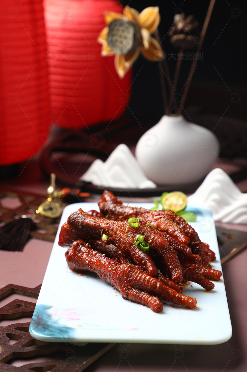 高清大图下载【趣麦麦图】虎皮凤爪鸡爪小吃3