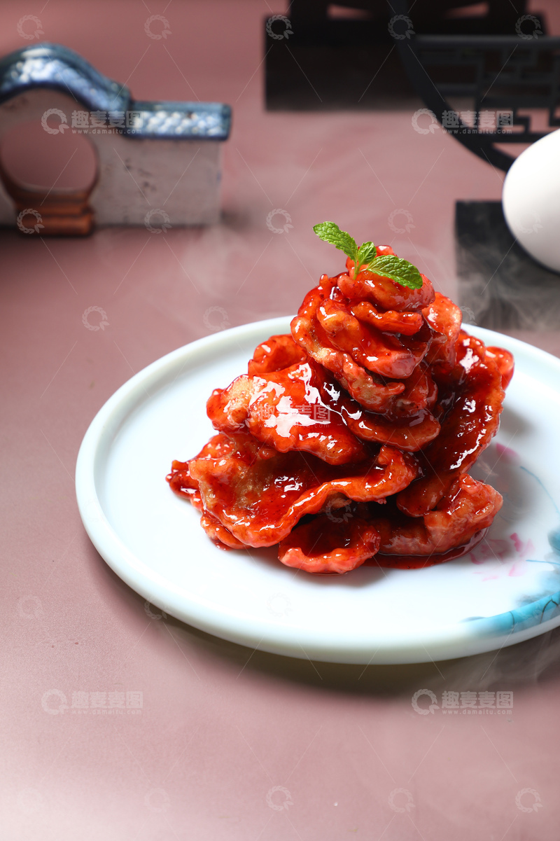 高清大图下载【趣麦麦图】草莓味锅包肉1