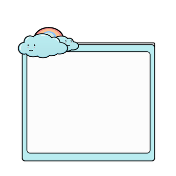 可爱边框背景元素