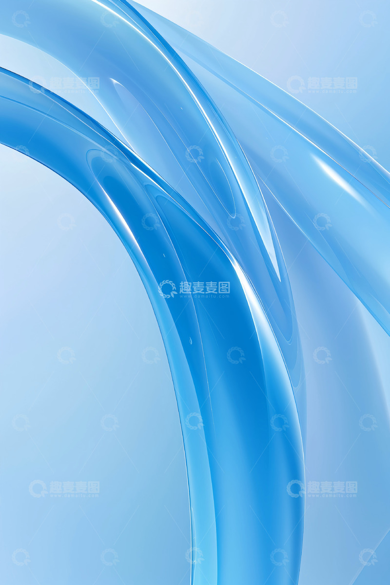 高清大图下载【趣麦麦图】科技光感曲线4