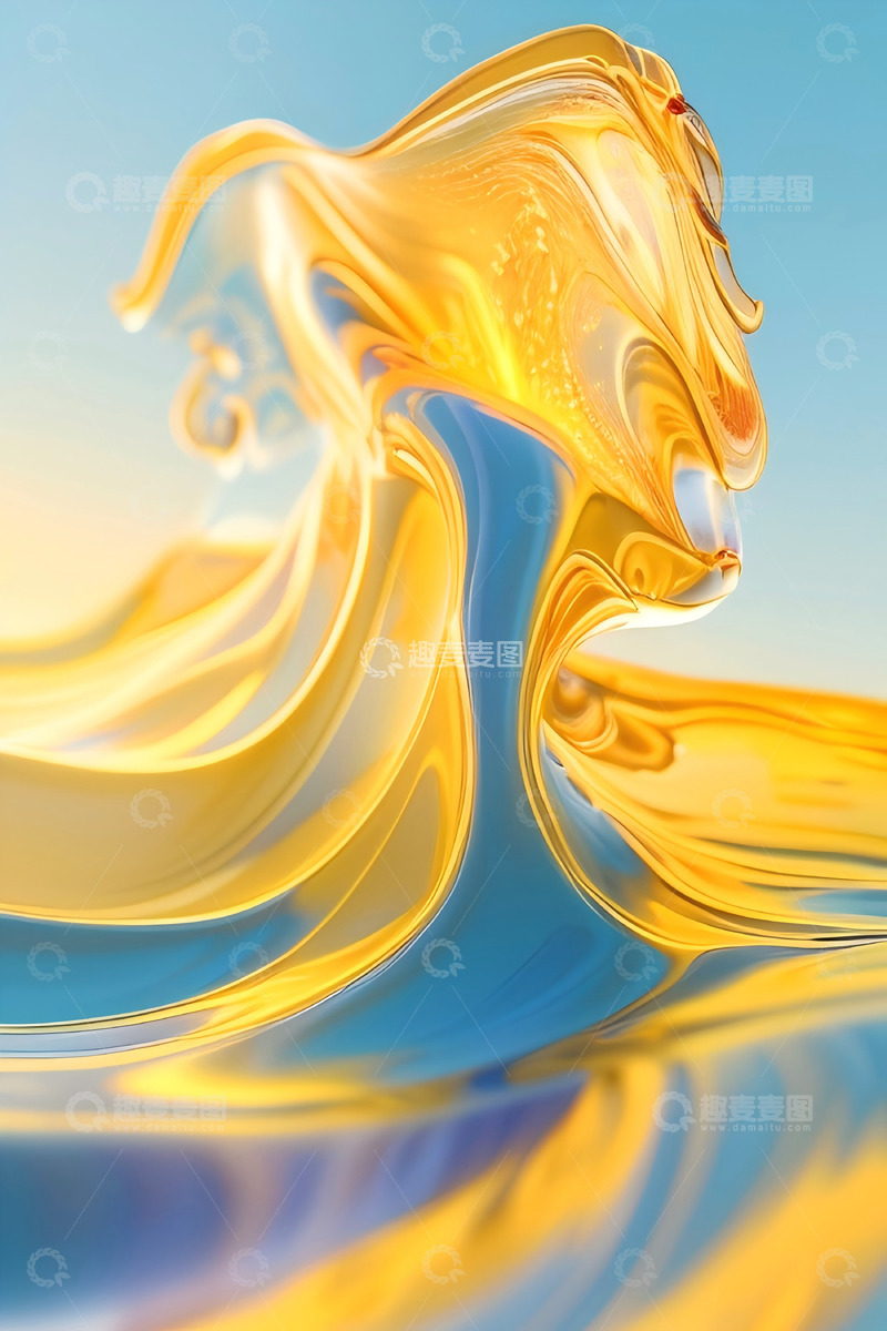 高清大图下载【趣麦麦图】科技光感曲线168