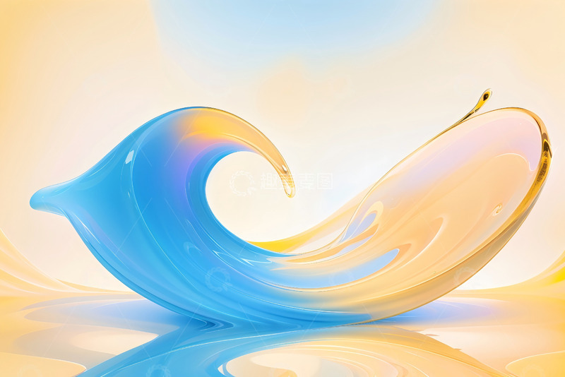 高清大图下载【趣麦麦图】科技光感曲线135