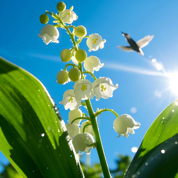白色铃兰花花朵1