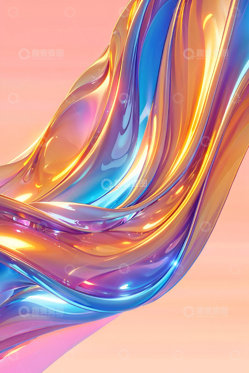 高清大图下载【趣麦麦图】科技光感曲线18