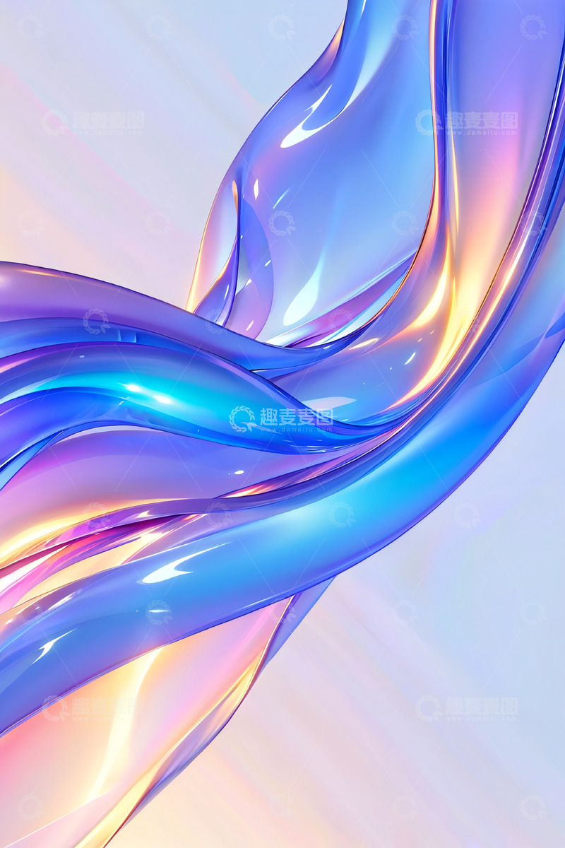 高清大图下载【趣麦麦图】科技光感曲线31