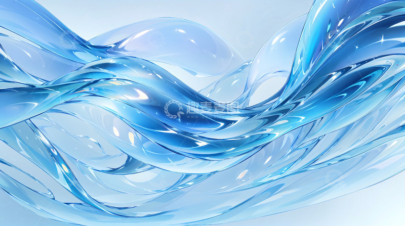 高清大图下载【趣麦麦图】科技光感曲线59