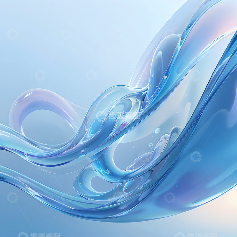 高清大图下载【趣麦麦图】科技光感曲线55