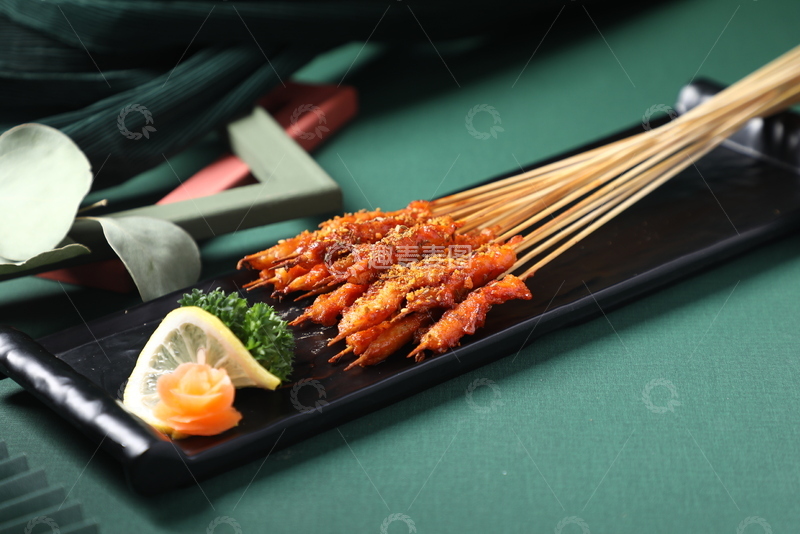 高清大图下载【趣麦麦图】鸡肉小串烤串1