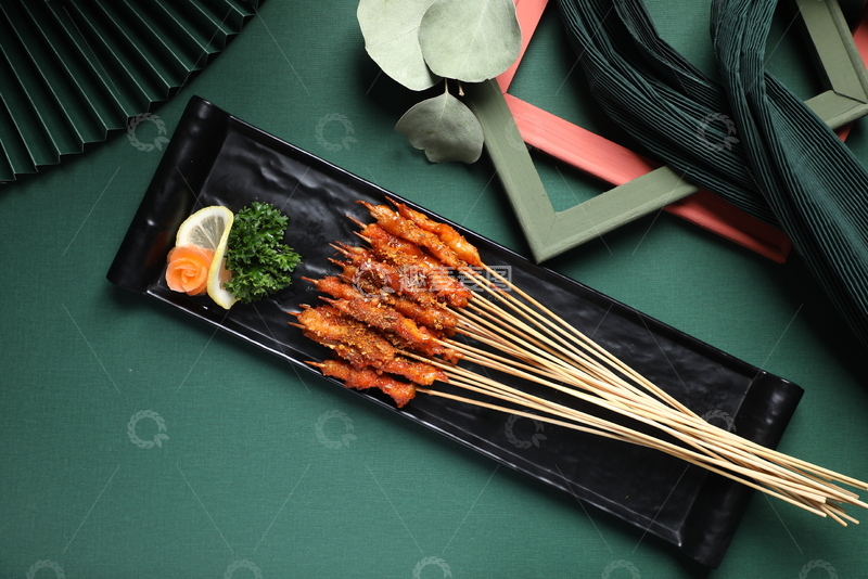 高清大图下载【趣麦麦图】鸡肉小串烤串2