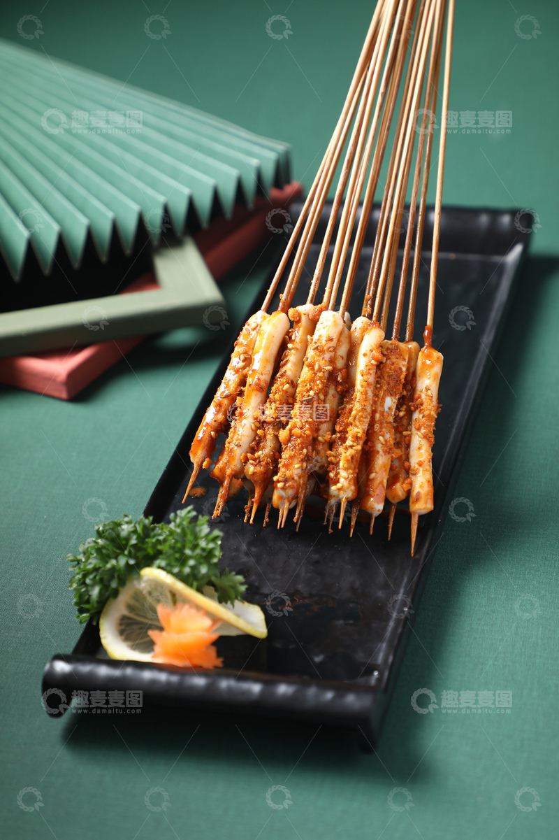 高清大图下载【趣麦麦图】满口鱿鱼小串