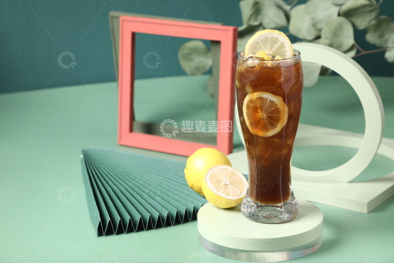 高清大图下载【趣麦麦图】-柠檬红茶果汁6