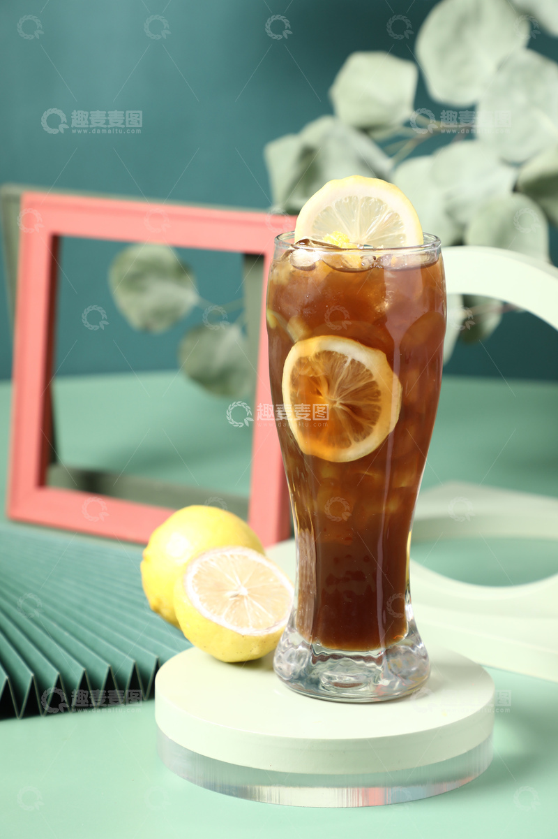 高清大图下载【趣麦麦图】-柠檬红茶果汁4