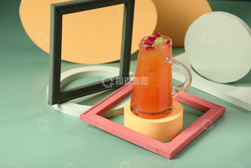 高清大图下载【趣麦麦图】山楂百香果饮品2