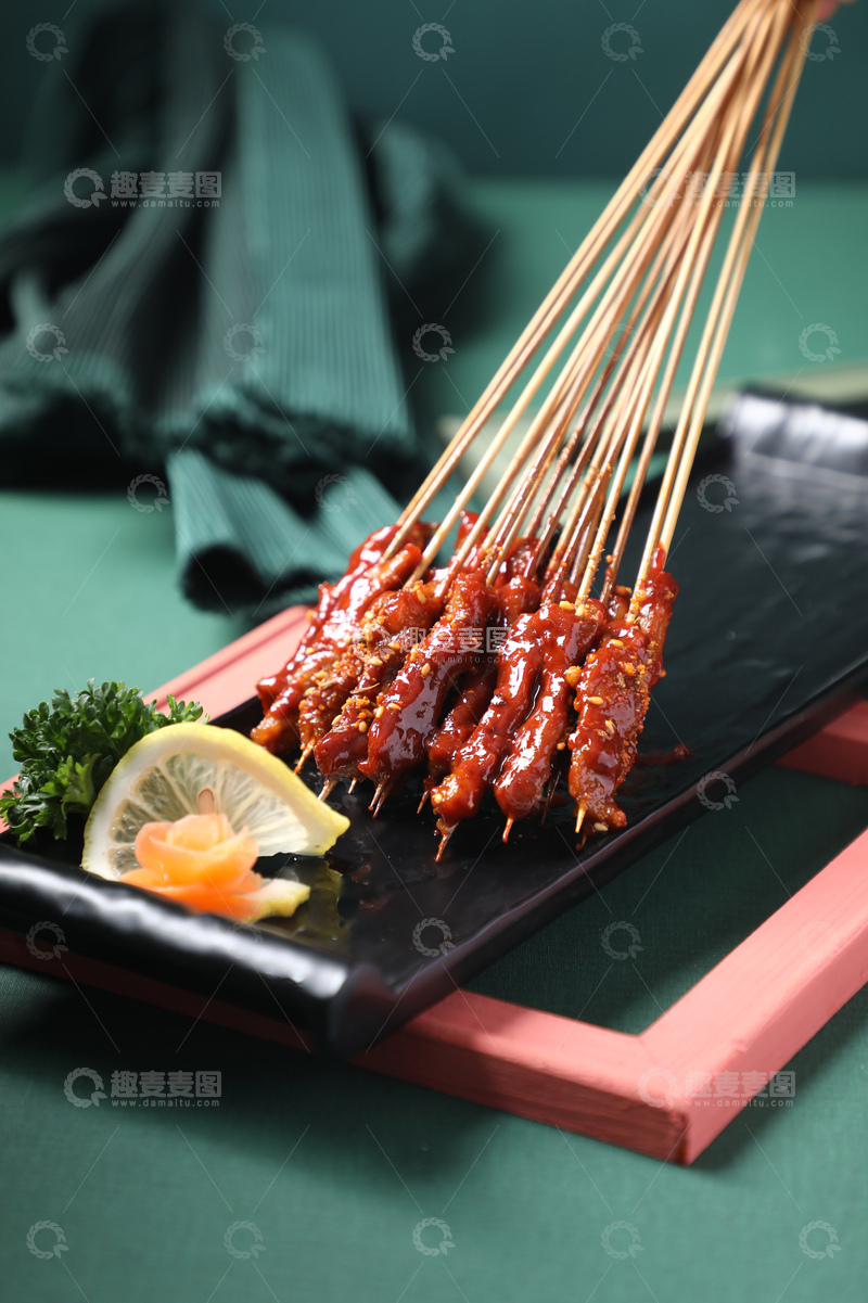 高清大图下载【趣麦麦图】猪肉小串炸串