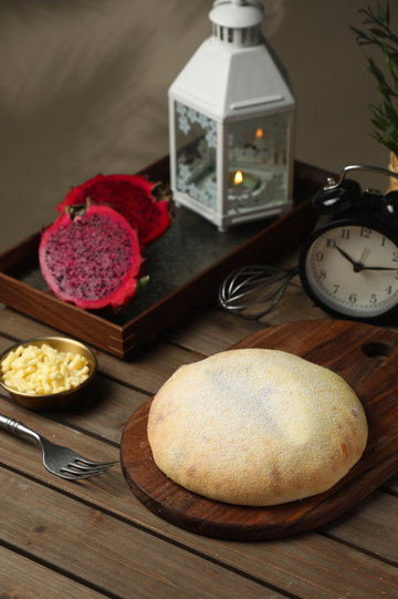 紫薯火龙果芝士饼2