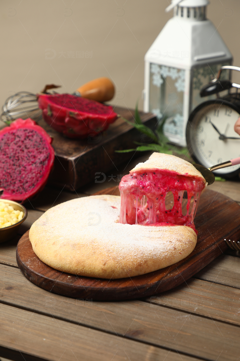 高清大图下载【趣麦麦图】紫薯火龙果芝士饼4