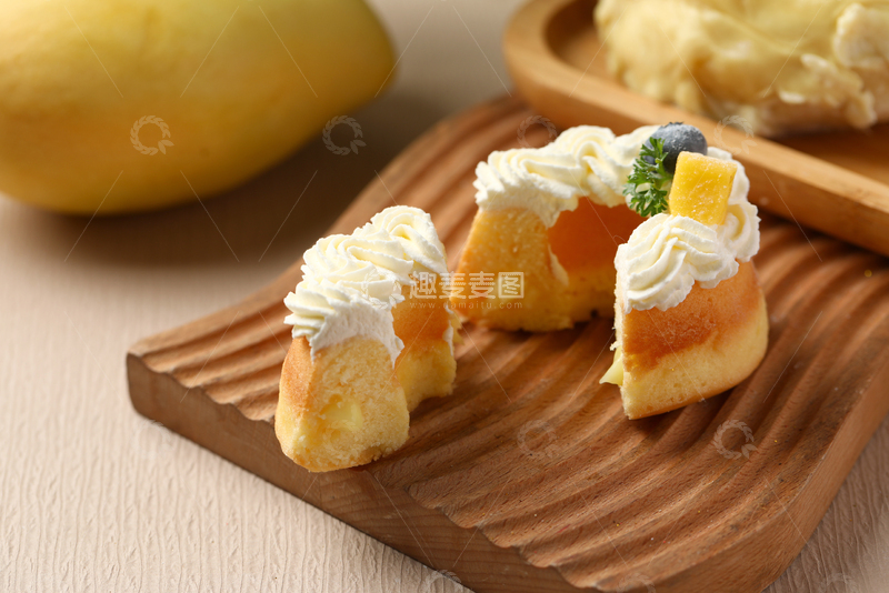 高清大图下载【趣麦麦图】夹心榴莲甜甜圈4