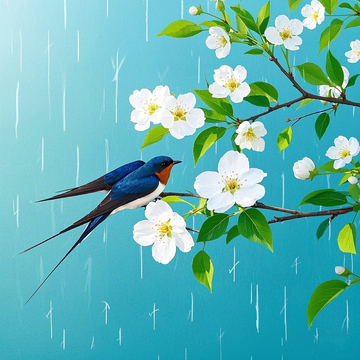 燕子来时新社，梨花落后清明1