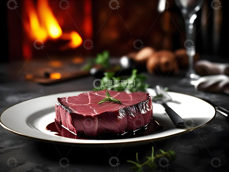 高清大图下载【趣麦麦图】美食牛排杂志封面美食摄影