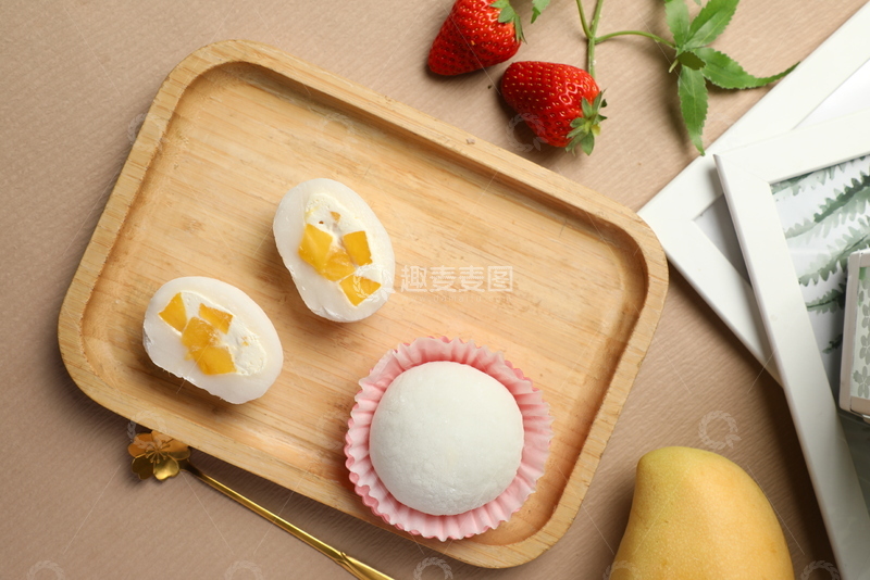 高清大图下载【趣麦麦图】芒果雪丽糍甜品3