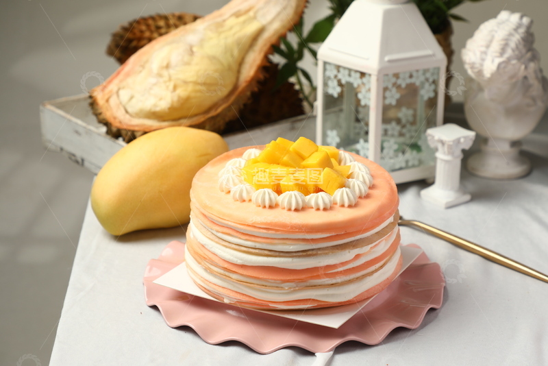 高清大图下载【趣麦麦图】榴莲芒果千层1