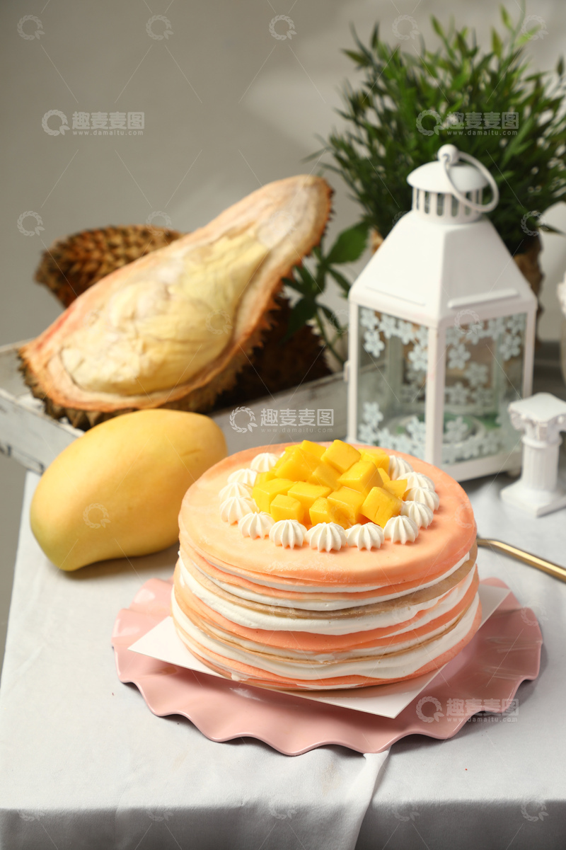 高清大图下载【趣麦麦图】榴莲芒果千层4