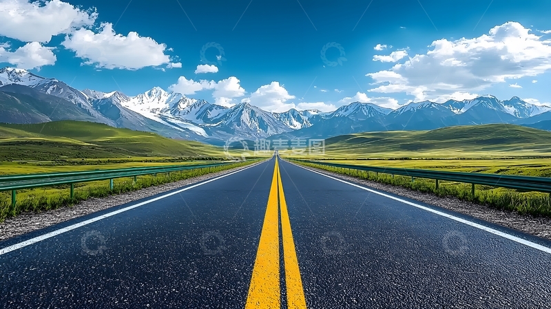 高清大图下载【趣麦麦图】笔直的高速公路2