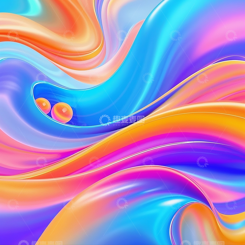 高清大图下载【趣麦麦图】色彩壁纸设计背景素材