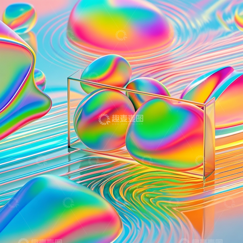 高清大图下载【趣麦麦图】-设计背景素材炫丽多彩壁纸