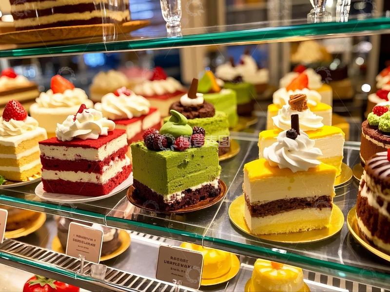 高清大图下载【趣麦麦图】蛋糕甜品陈列展示图