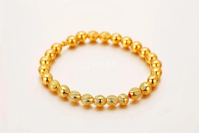 高清大图下载【趣麦麦图】一个黄金珠子手镯