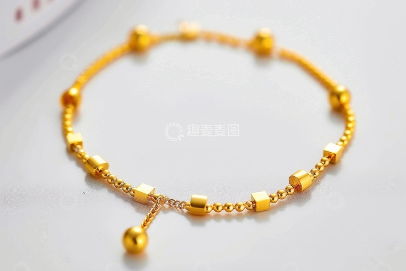 高清大图下载【趣麦麦图】一串黄金手链1
