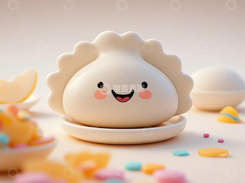 高清大图下载【趣麦麦图】卡通饺子1