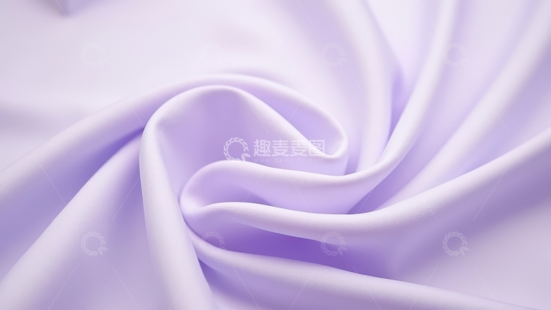 高清大图下载【趣麦麦图】淡紫色丝绸面料褶皱